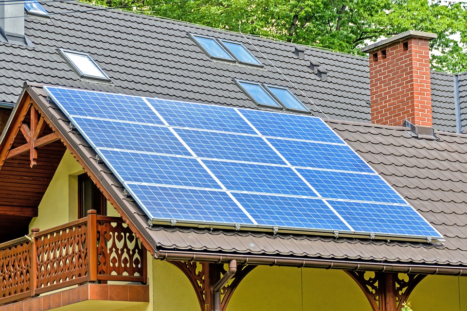 Solaranlage auf Hausdach